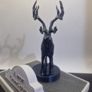 Plaque funéraire Cerf personnalisée