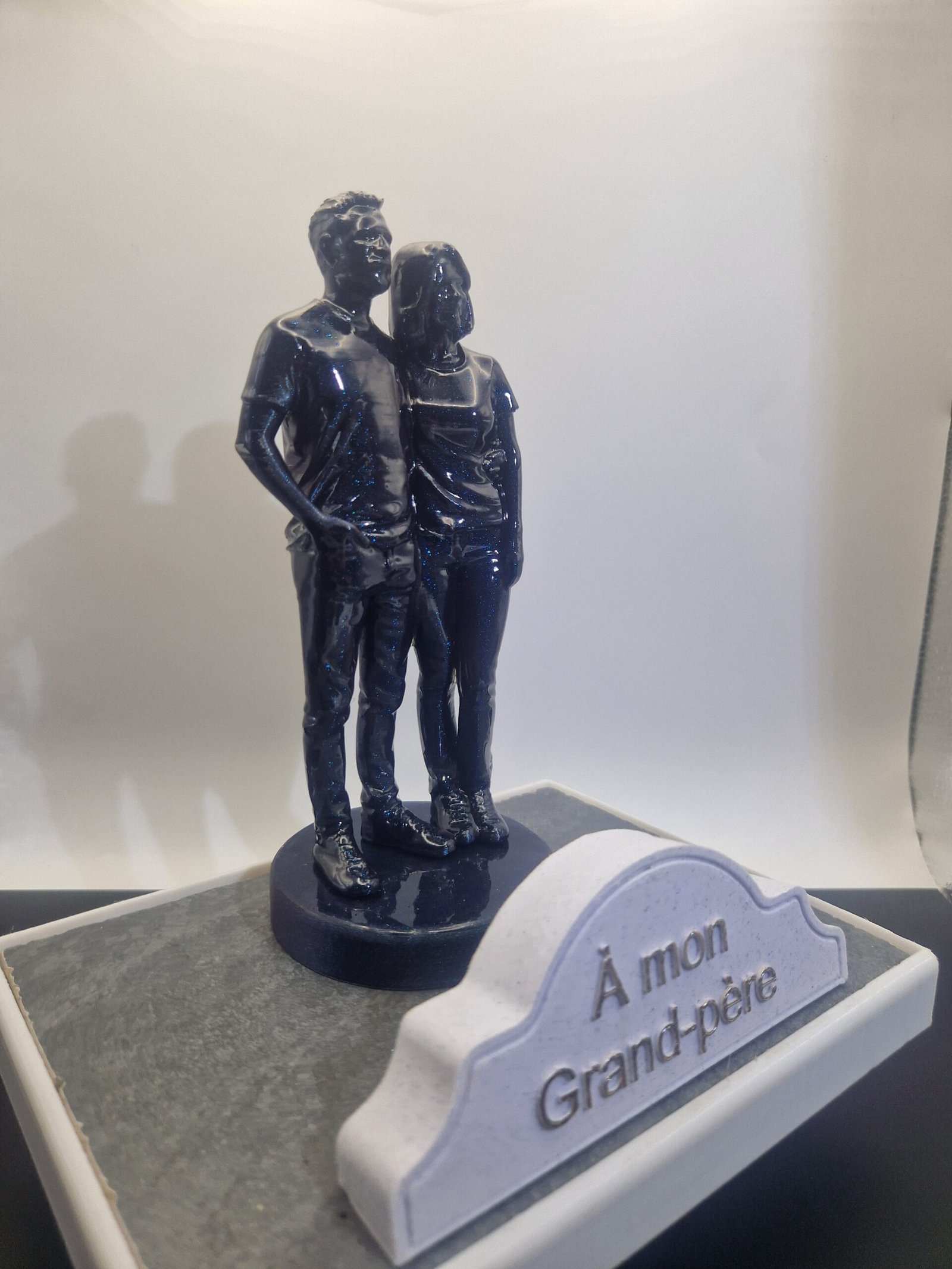Plaque funéraire Couple adulte personnalisée – Image 3
