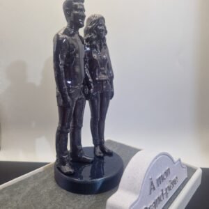 Plaque funéraire Couple jeune personnalisée