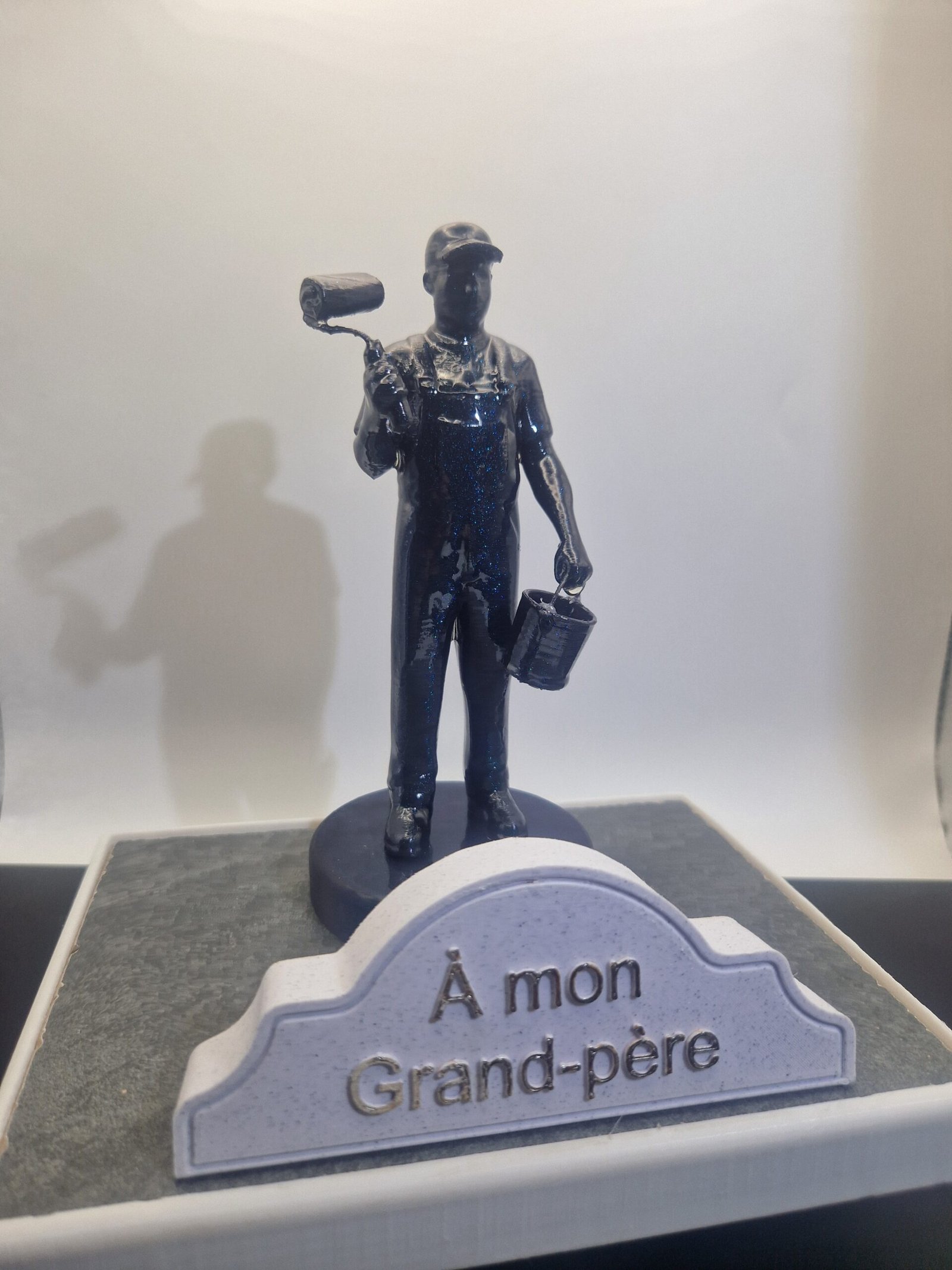 Plaque funéraire Peintre en bâtiment personnalisée – Image 2