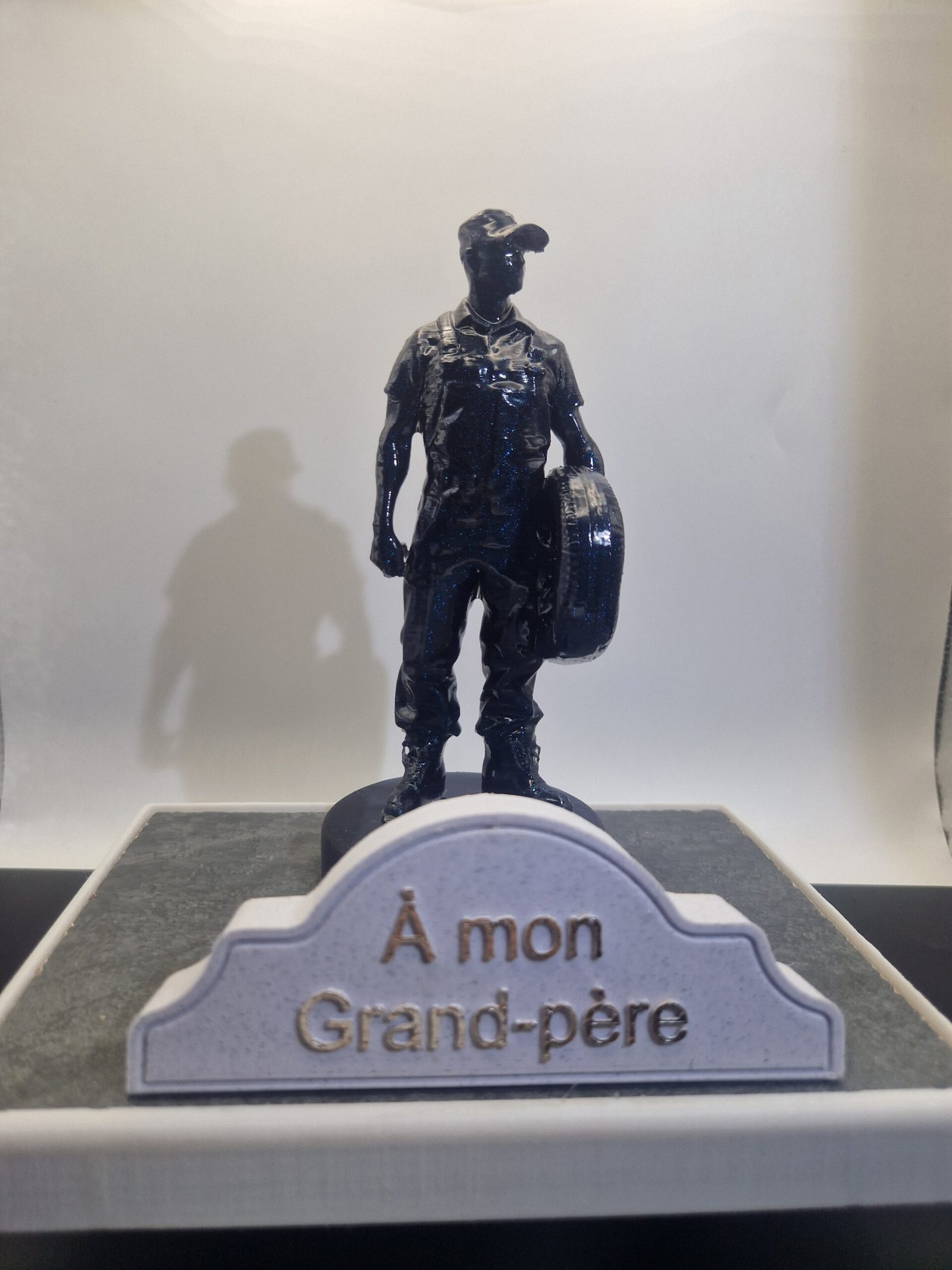Plaque funéraire Mécanicien personnalisée – Image 2