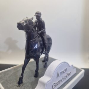 Plaque funéraire Cavalier personnalisée