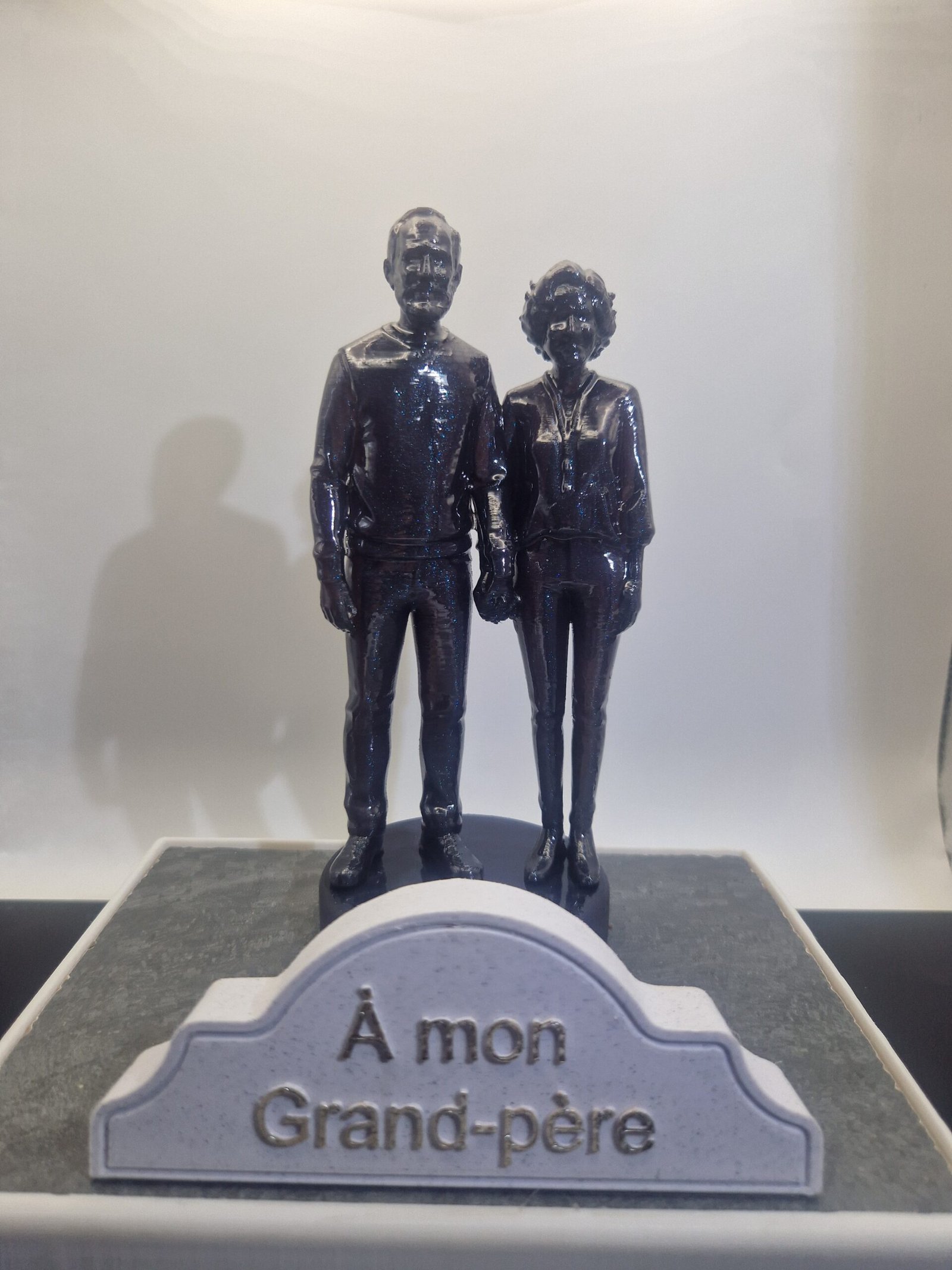 Plaque funéraire Couple -60 ans personnalisée – Image 2