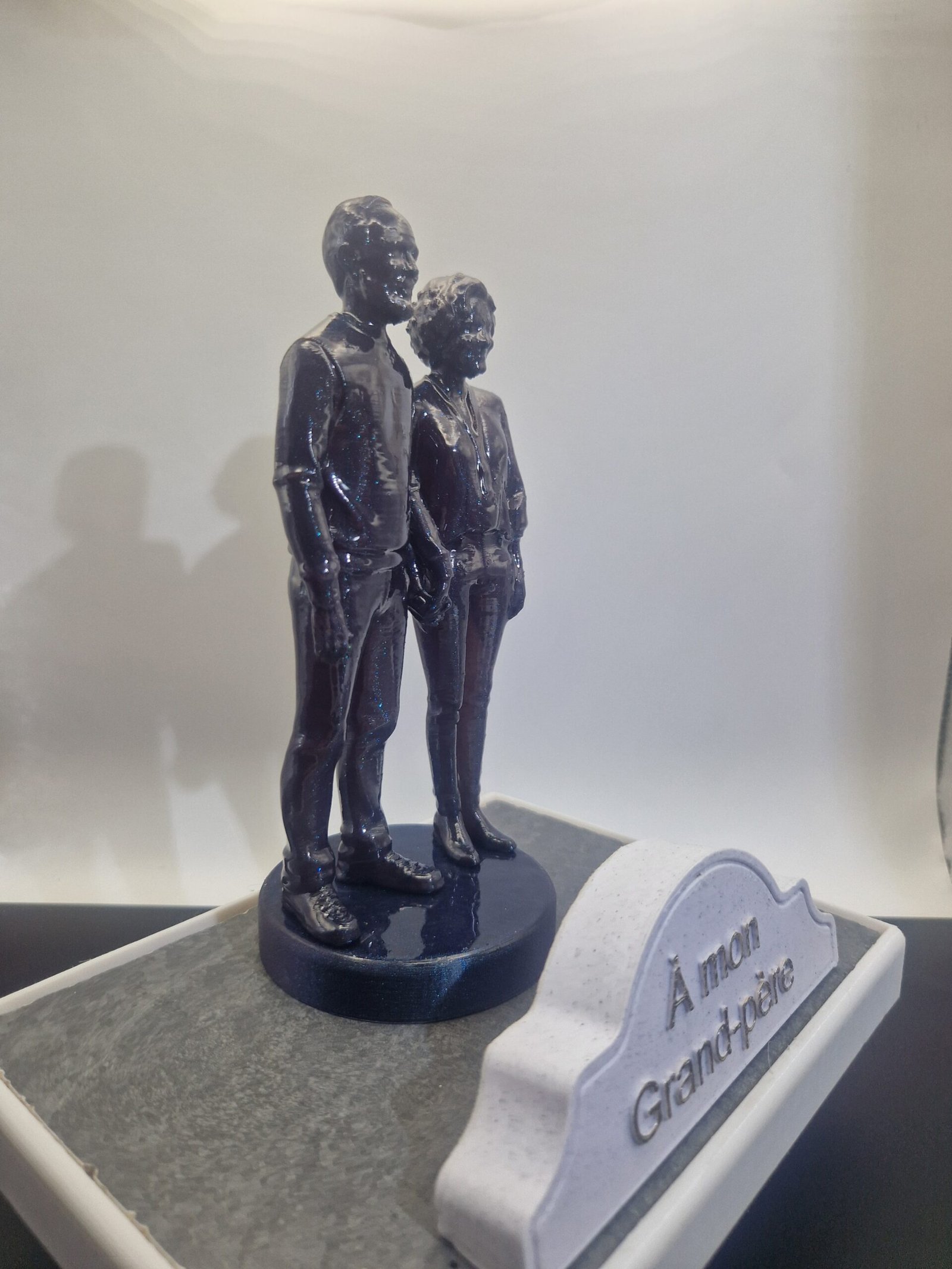 Plaque funéraire Couple -60 ans personnalisée – Image 3