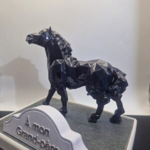 Plaque funéraire Cheval personnalisée