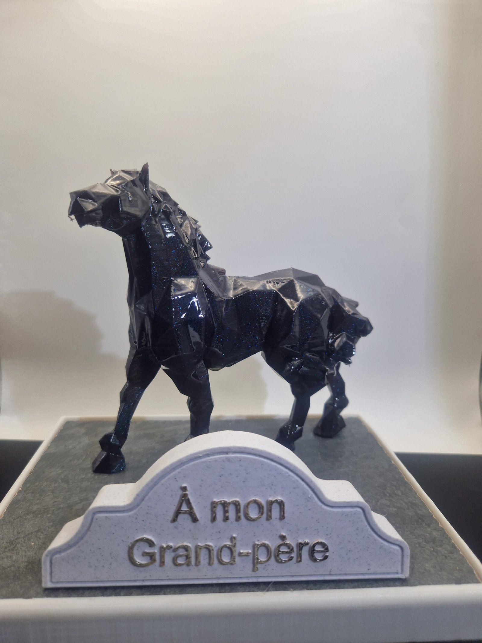 Plaque funéraire Cheval personnalisée – Image 3