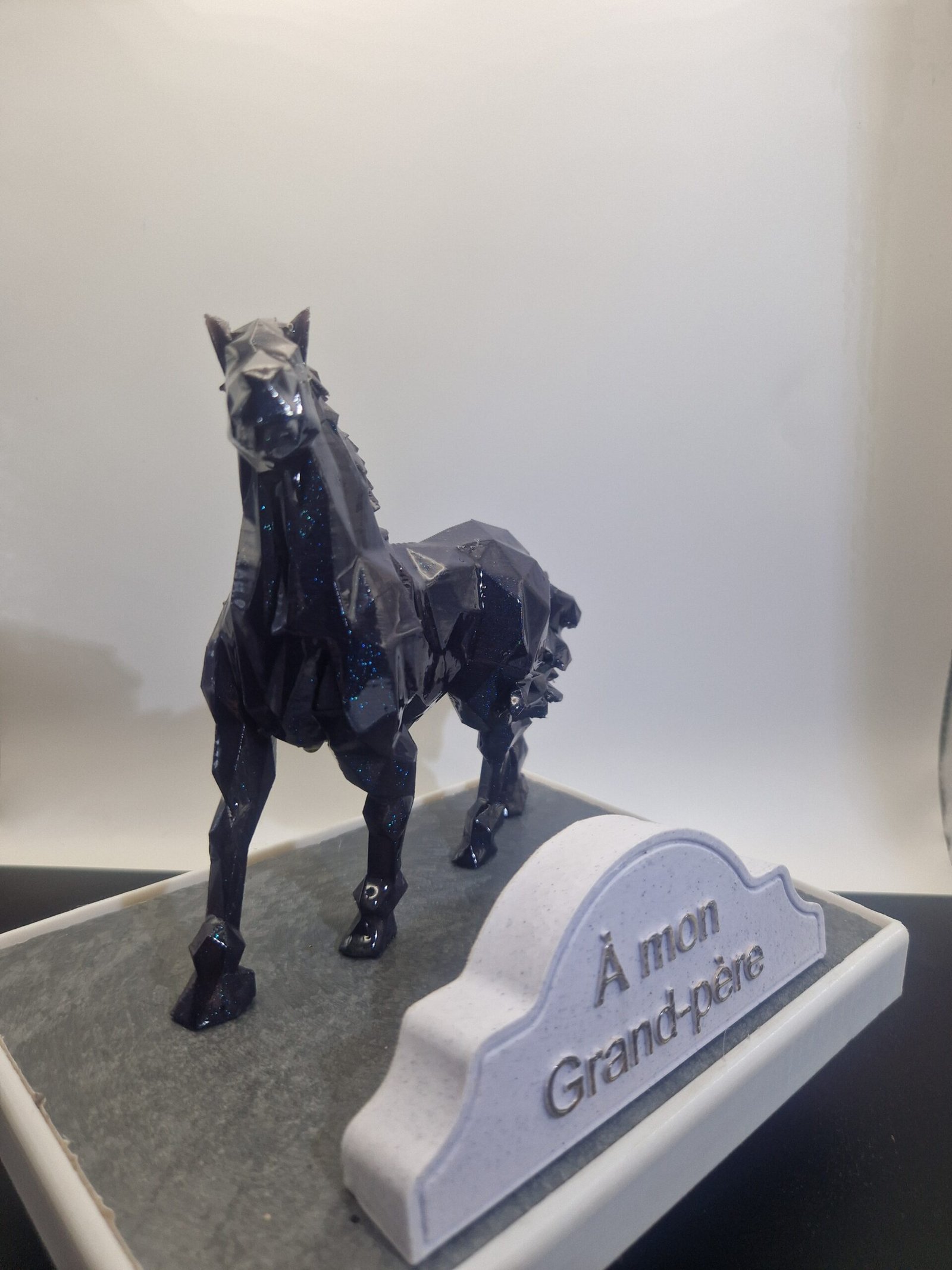 Plaque funéraire Cheval personnalisée – Image 2
