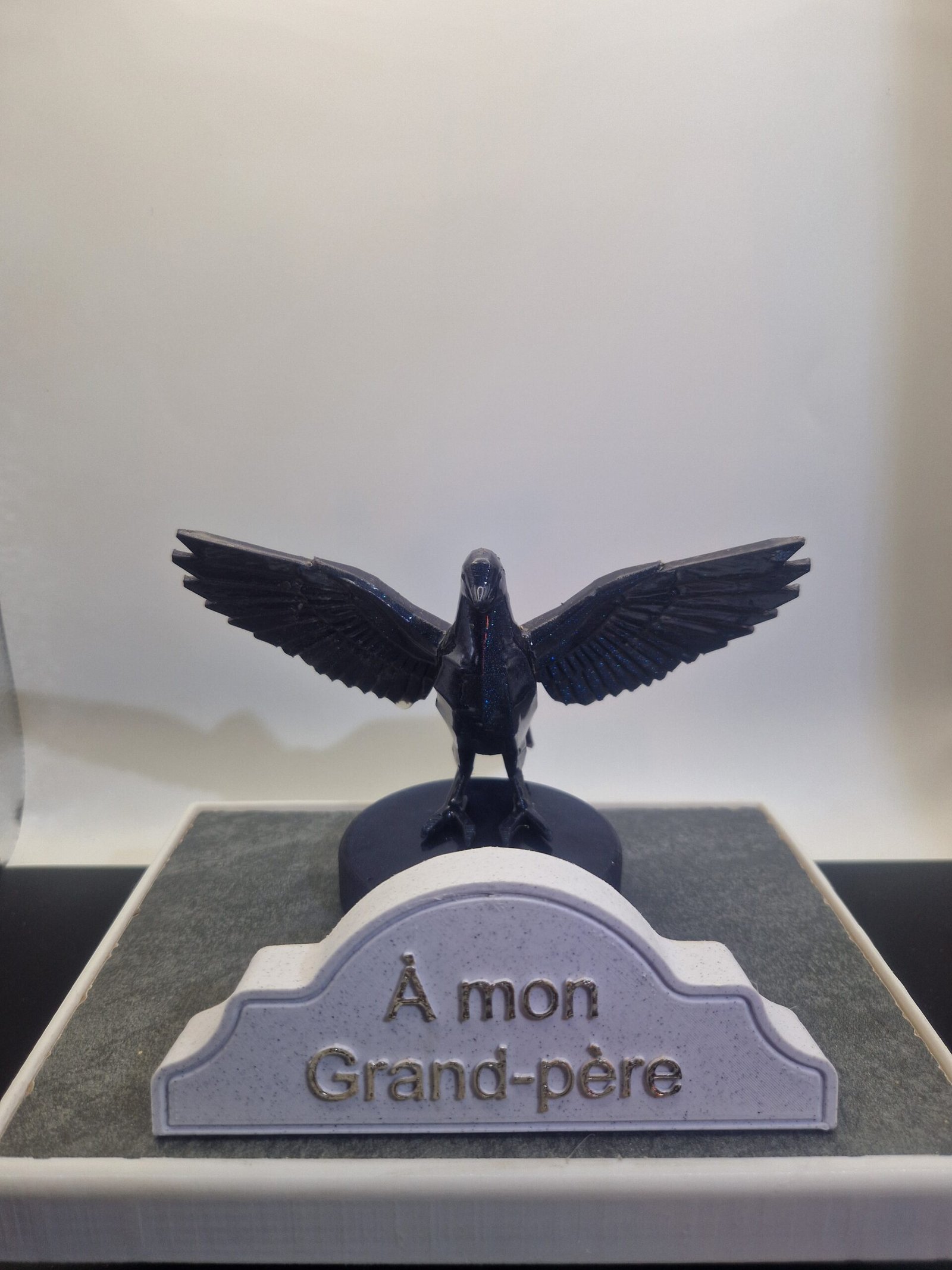 Plaque funéraire Colombes personnalisée