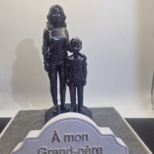 Plaque funéraire Femme avec fils personnalisée