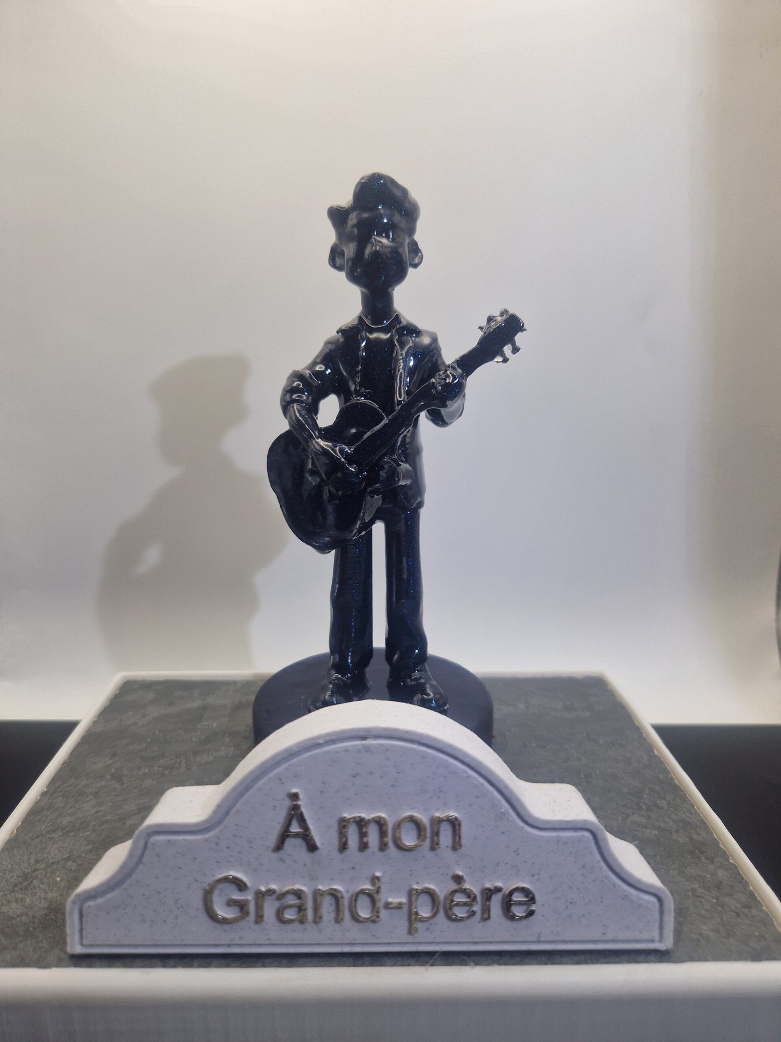 Plaque funéraire Guitariste personnalisée