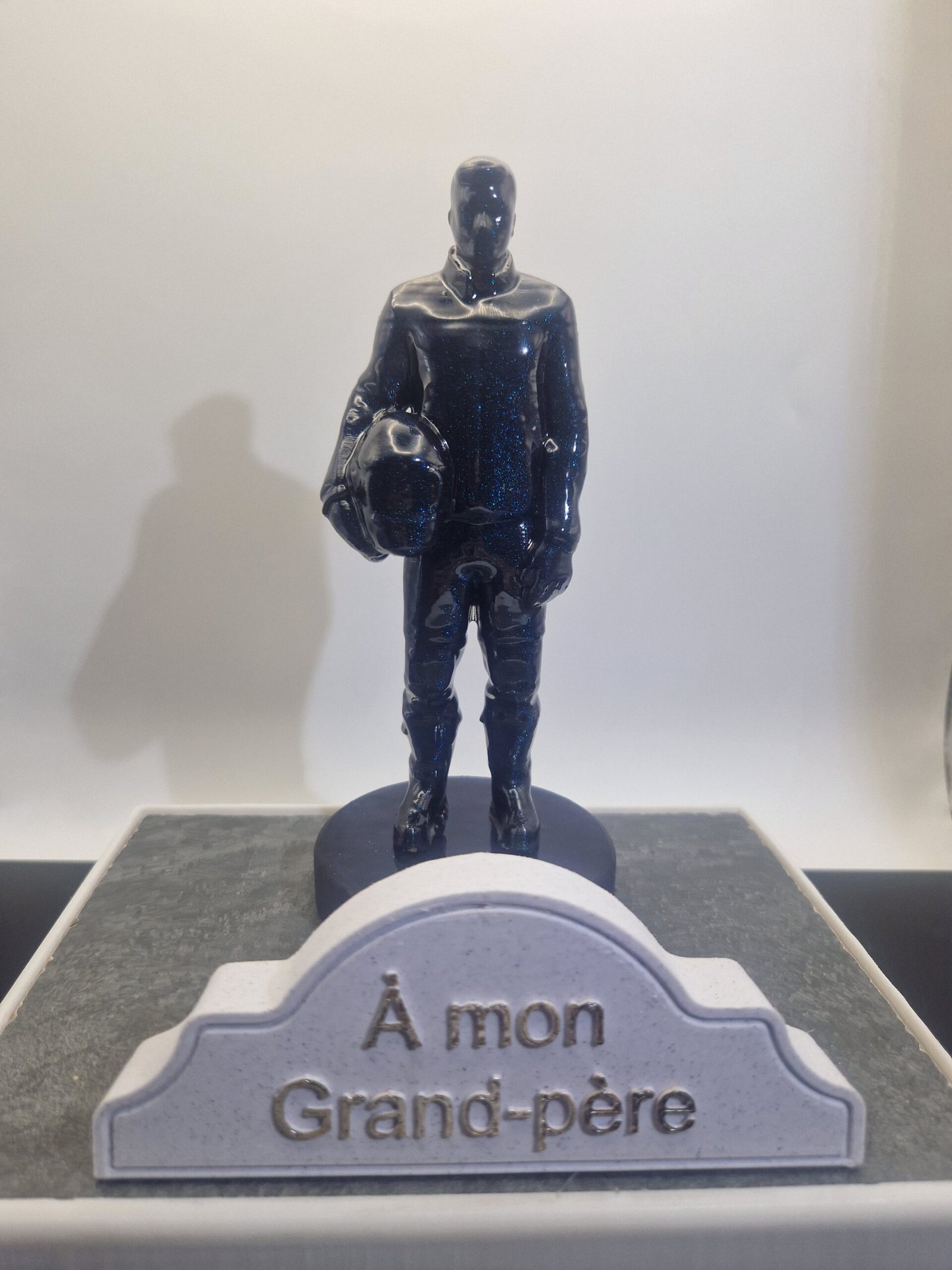 Plaque funéraire Motard personnalisée – Image 3